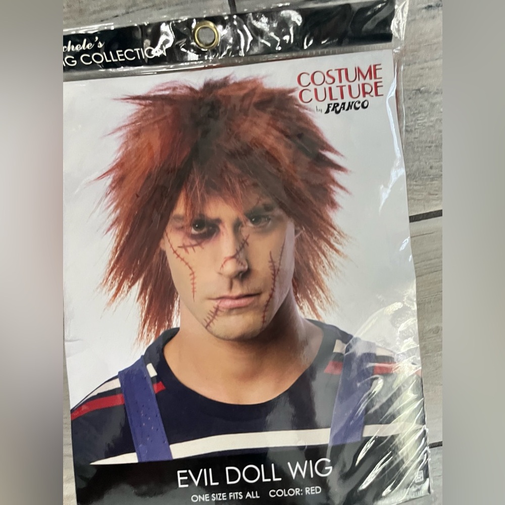 🆕 Chucky Halloween costume Doll Wig